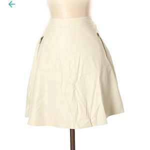 Faux leather mini skirt